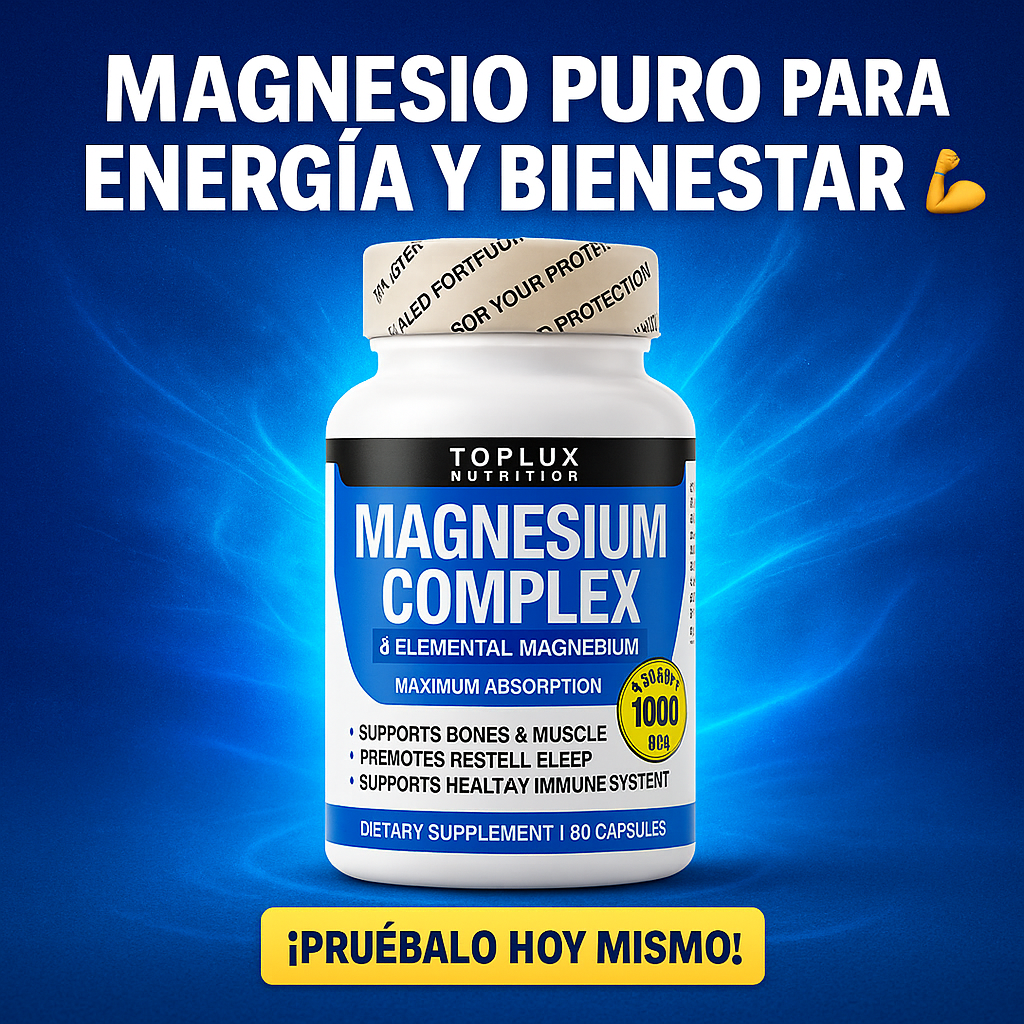 🌿MAGNESIO COMPLEX 🌿🧠 Mente y Cuerpo en Armonía⚡