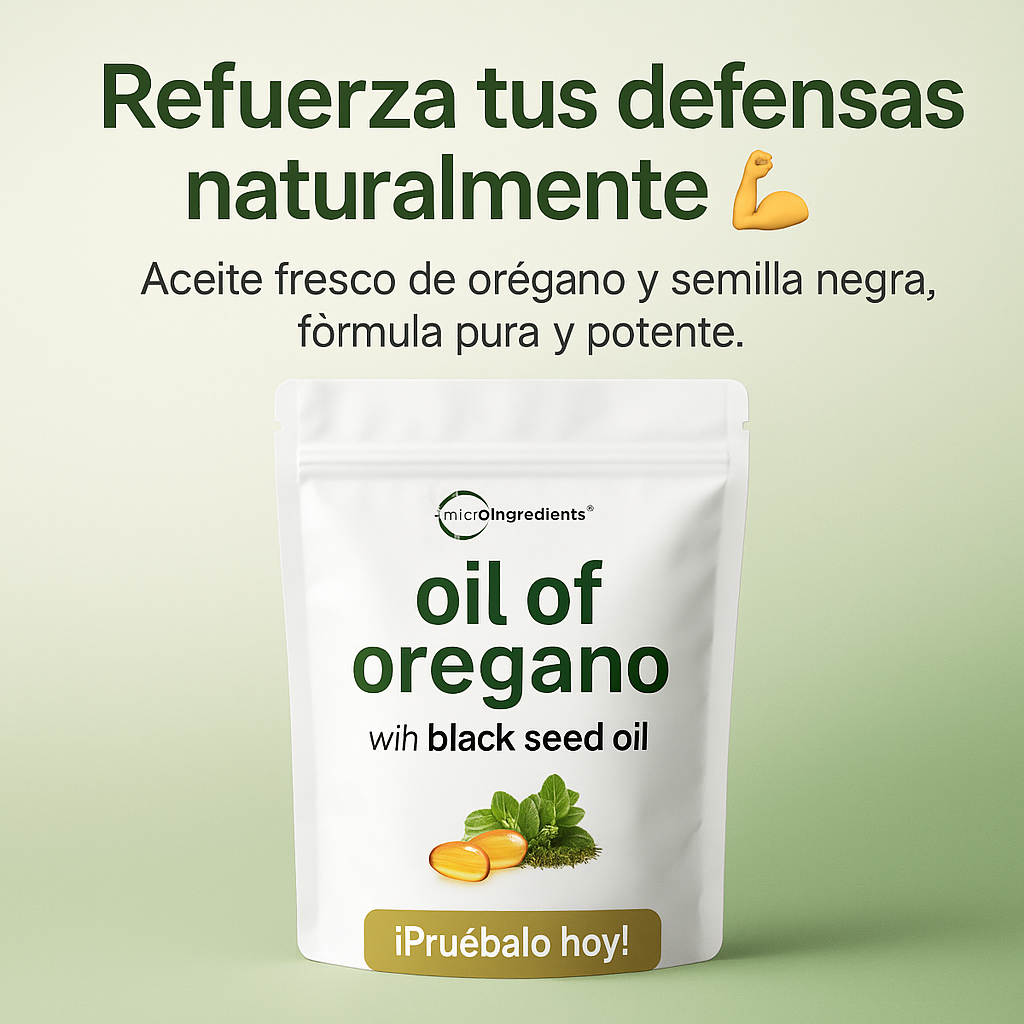 🌿 ACEITE DE OREGANO CAPSULAS — Poder Natural que Sana 💚