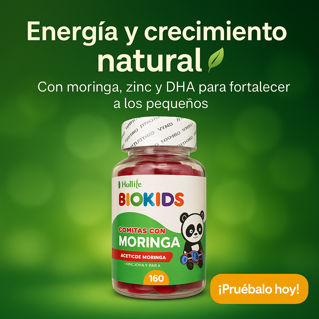 🐼 BioKids Moringa – Crece Fuerte y Feliz💪