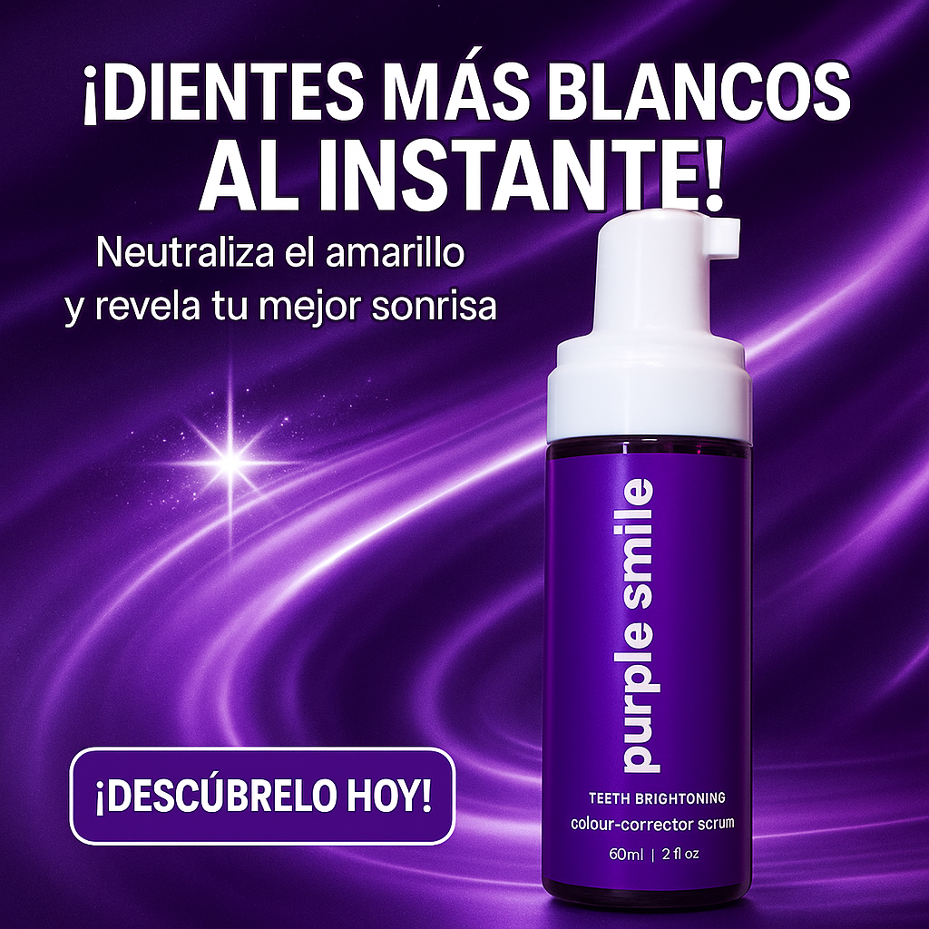 😄💎 PurpleSmile Pro: Sonrisa Más Blanca en Minutos✨🦷