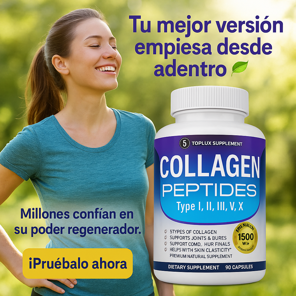Toplux Collagen — Belleza, fuerza y vitalidad en cada cápsula 💜