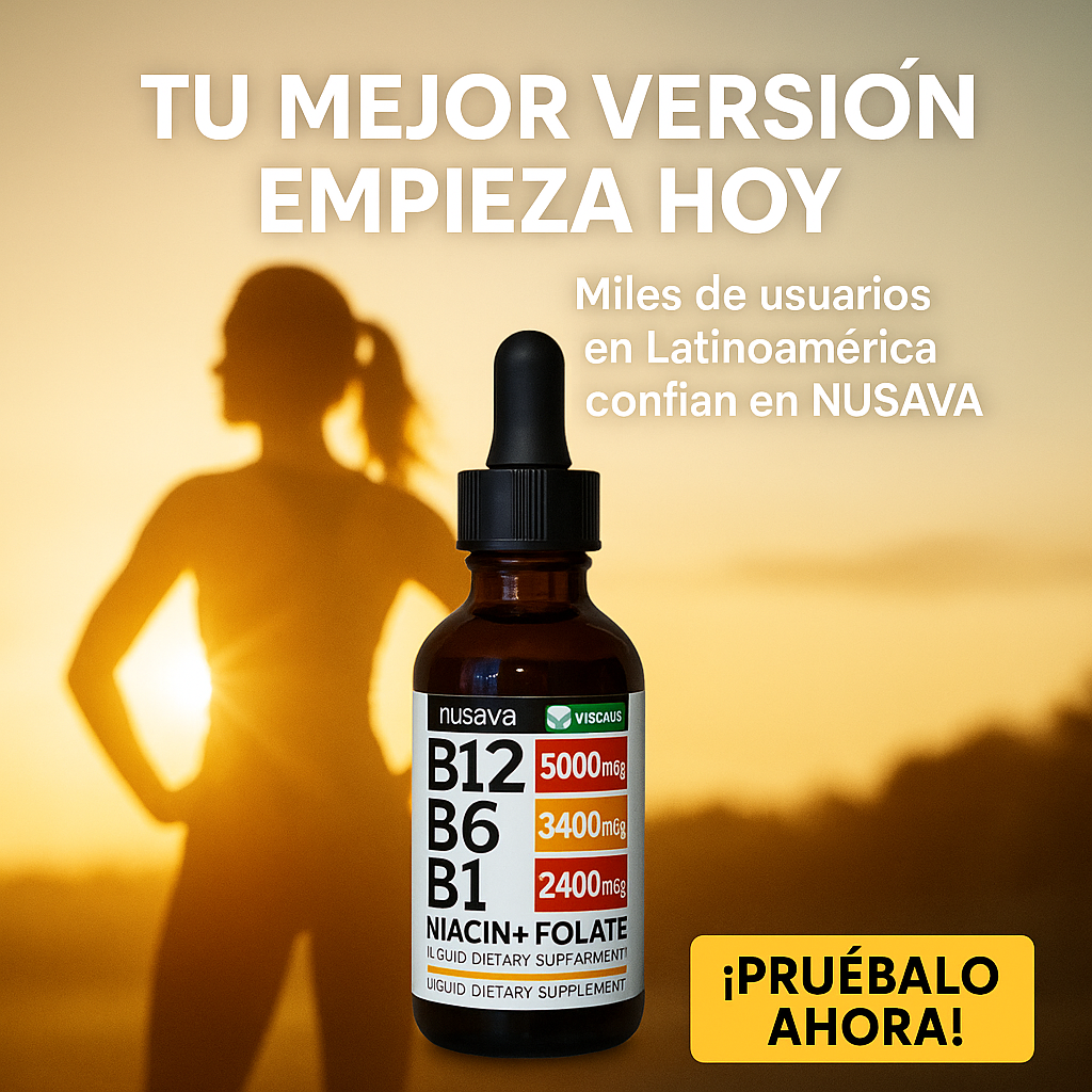 Vitamina B12 Líquida 🚀🔥 “Tu impulso diario de energía y enfoque”